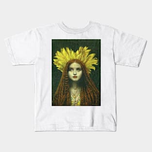 Sunflower Girl Kids T-Shirt